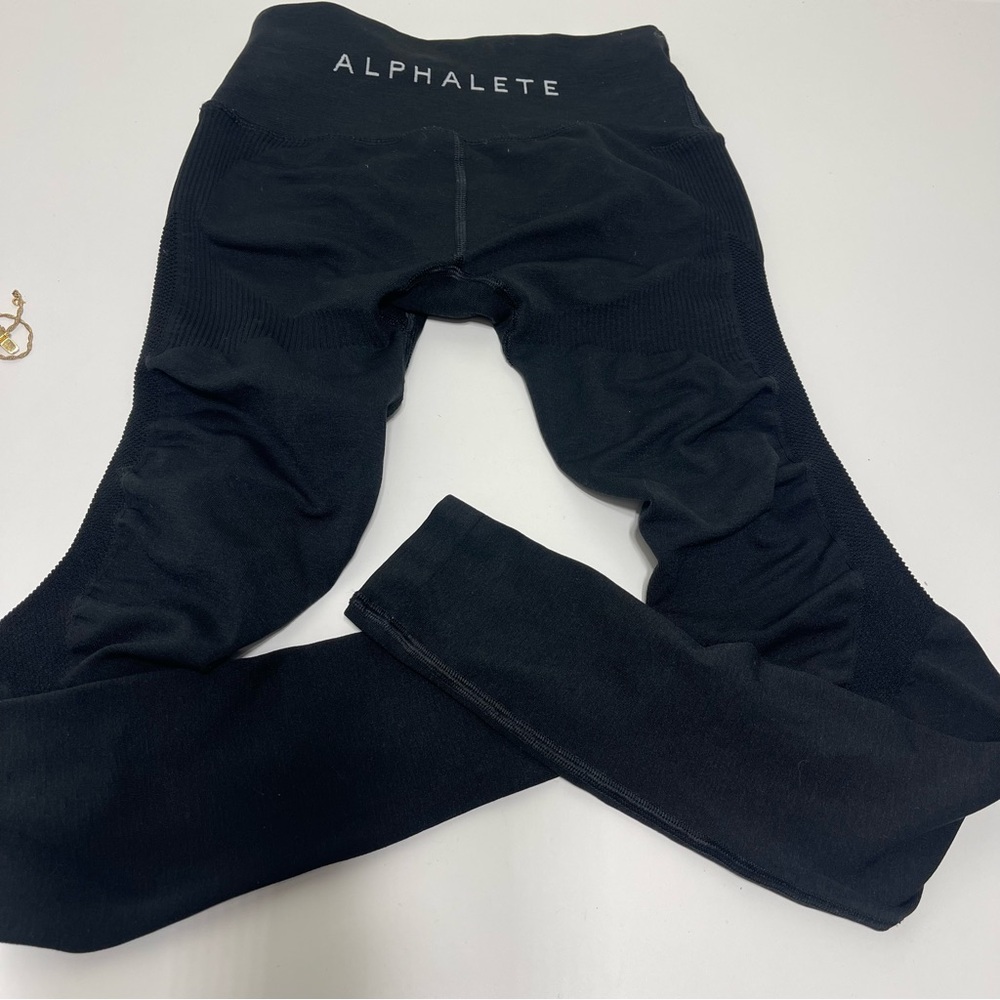 Alphalete Leggings Womens Small Black Athletic Active Wear